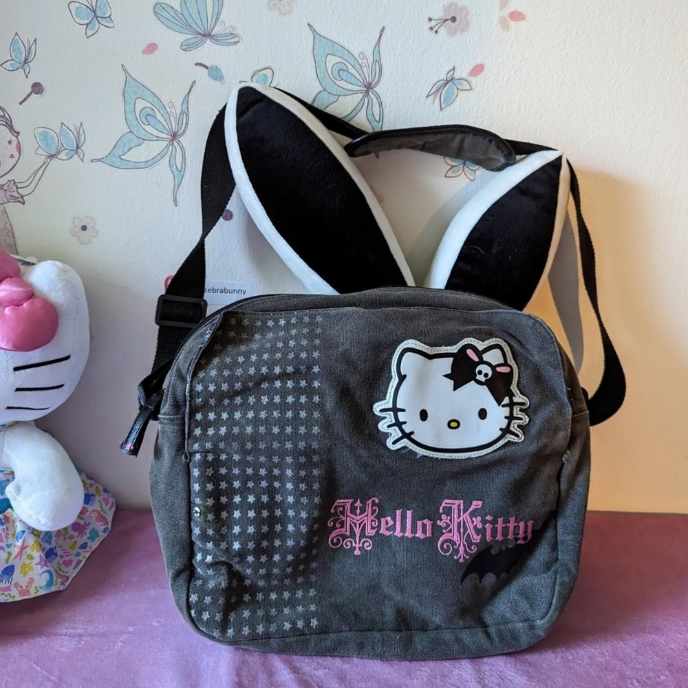 hello kitty punk tote bag ☠️💀 - Picture 1 of 8